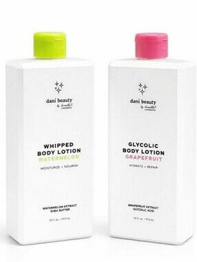 DANI BEAUTY BODY LOTION COMBO SET: GRAPEFRUIT & WATERMELON SCENT: BRAND NEW
